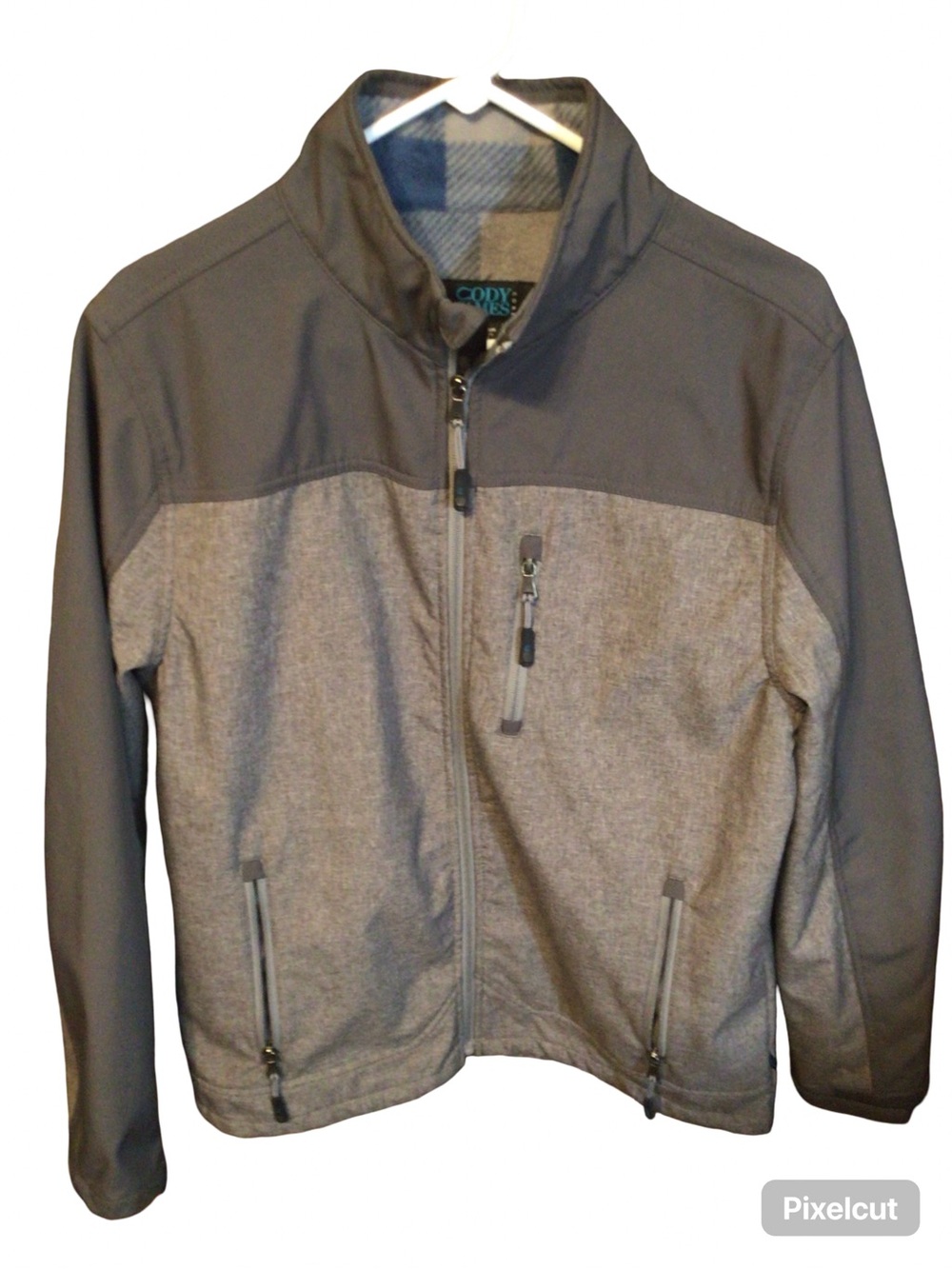 Men's Cody James Gray Two-Tone Softshell Jacket